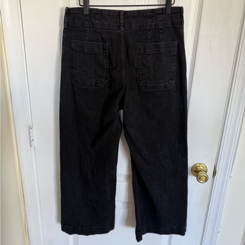 Anthropologie Maeve The Colette High-Rise Crop Wide-Leg Jeans - Picture 6 of 8